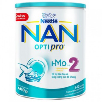 Sữa Nan Optipro 2 lon 400g cho trẻ 6-12 tháng